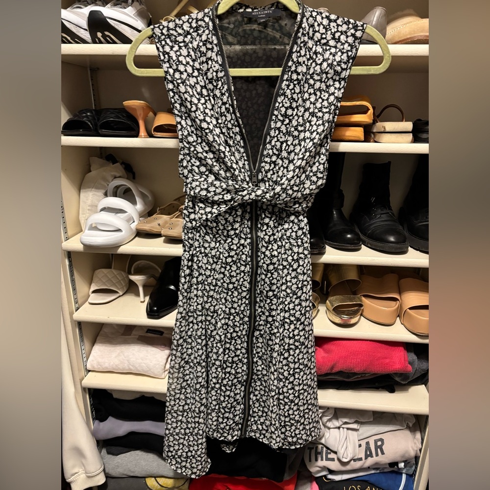 Classic zip dress from all saints